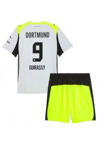 Borussia Dortmund Serhou Guirassy #9 Babyklær Borte Fotballdrakt til barn 2025-26 Korte ermer (+ Korte bukser)